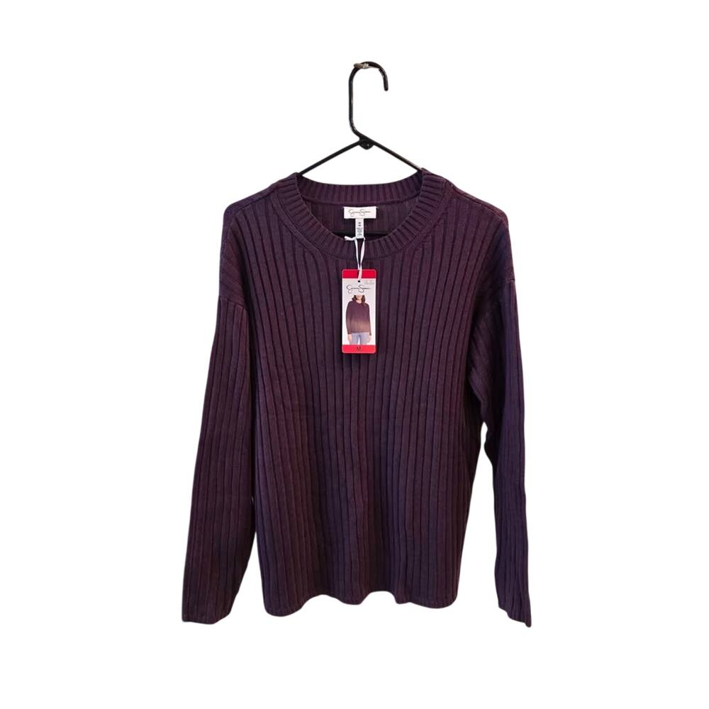 NWT Jessica Simpson knit Ribbed Women's Sweater - Size M - Purple